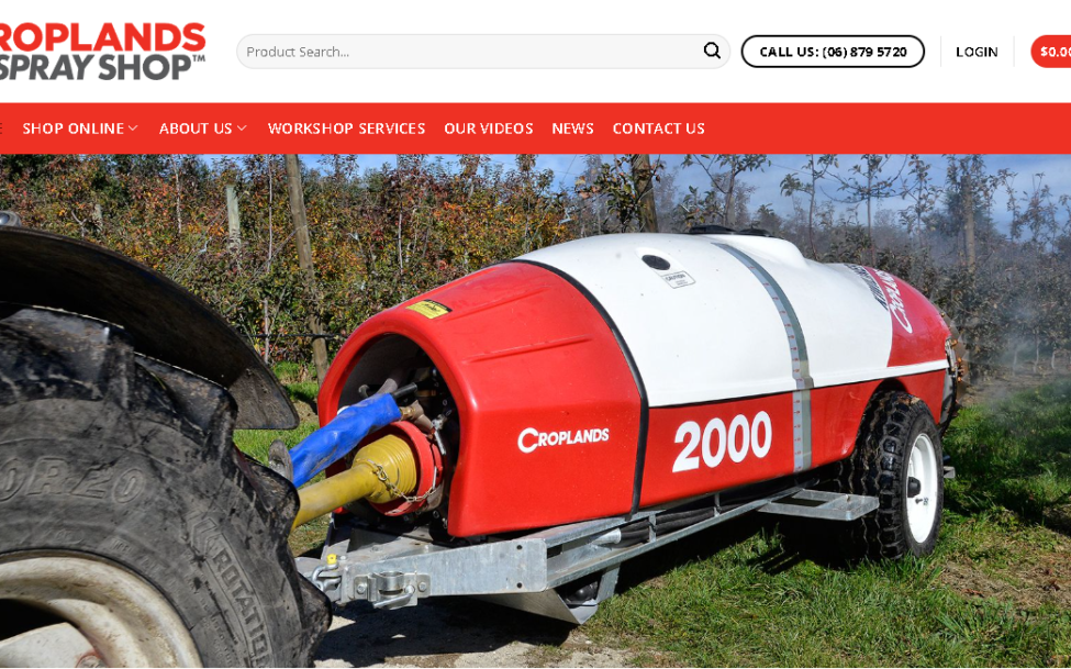 InHouse Marketing Client Project Brand Refresh for Croplands Spray Shop