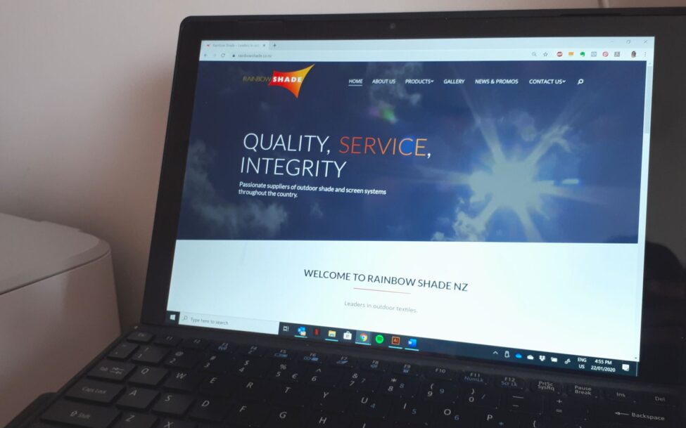 New Website Project for Rainbow Shade NZ
