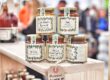 Jam jars at a trade and consumer show using event marketing